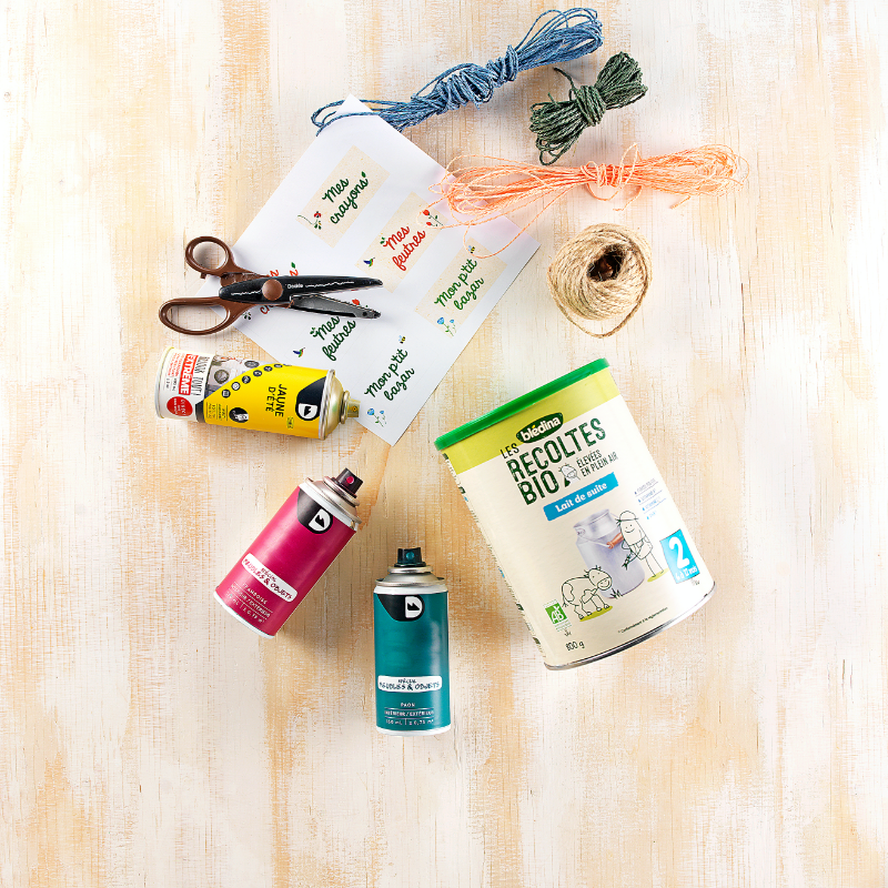 DIY  les boites de rangement materiaux